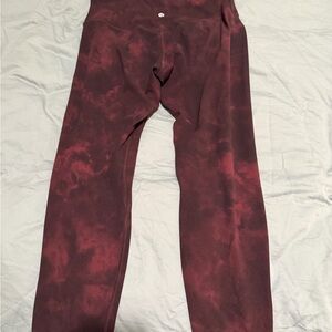 Lululemon Athletica Maroon Leggings